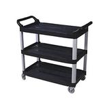 cart 330lbs capaticy 3 shelf utility cart push transfer storage tray mobile tool printer cart 33 x 17 x 38 outside dimmensions 26x17 shelf size 18002