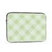 LNWH Green Watercolor Plaid Abstract Pattern Laptop Sleeve Notebook Computer Pocket Tablet Briefcase Carrying Bag 15 inch Laptop Case