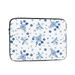 LNWH Small Blue Flower Pattern Laptop Sleeve Notebook Computer Pocket Tablet Briefcase Carrying Bag 17 inch Laptop Case