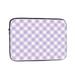 LNWH Purple Abstract Plaid Texture Pattern Laptop Sleeve Notebook Computer Pocket Tablet Briefcase Carrying Bag 15 inch Laptop Case