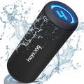 HEYSONG Bluetooth Speaker Portable Waterproof Speakers with Light 30W Stereo Good B TF USB