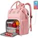 MAQTOIZ Women Lunch Backpack Insulated Cooler Laptop Backpack Lunch Box Teacher Nurse Work Backpack Laptop Cooler