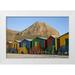 Young Bill 14x11 White Modern Wood Framed Museum Art Print Titled - Beach huts Muizenberg Cape Town South Africa