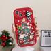 Cute 3D Cartoon Santa Claus Elk Snowman Phone Case For iPhone 14 13 12 11 Pro Max X XR XS Max 7 8Plus Christmas Style Back Cover