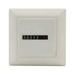 HM-1 Timer Square Counter Digital 0-99999.99 Gauge 0.3W AC220-240V / 50Hz AC Hour Meter Hourmeter White