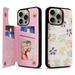 Decase Wallet Case for iPhone 15 Luxury Floral Flower Colorful Soft PU Leather Shell w/ Magnetic Clasp Back Flip Holder Protective Cover for Apple iPhone 15(2023) 6.1 Inch - Colorful Flowers