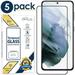 TTECH Screen Protector for Samsung Galaxy S21 HD Tempered Glass Anti Scratch Work with Most Case 6.2 inch 5 Pack