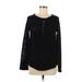 Style&Co Pullover Sweater: Black Tops - Women's Size Medium