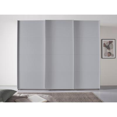 Schwebetürenschrank RAUCH "Oteli", grau (seidengrau), B:271cm H:210cm T:68cm, Holzwerkstoff, Schränke, in verschiedenen Dekor- und Hochglanzfarben Image