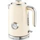 Cream Electric Kettles with Fast Boil, Sulives Retro Cordless Kettle with Quiet, Energy Efficient, 1.7 Litre, 3000W