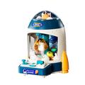 JISADER Small Claw Machine with Capsules and Dolls, Candy Prizes Dispenser Grabber Plush, Blue 20 Capsule Doll