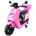 Niu NqiGT 12V Electric Ride On Scooter with Stabilisers (Pink) | OutdoorToys | Rear Opening Storage Box, Stabilisers, Lights, Music