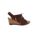 Clarks Wedges: Brown Shoes - Women's Size 8