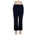 7th Avenue Design Studio New York & Company Dress Pants - Mid/Reg Rise: Blue Bottoms - Women's Size 8