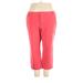 Charter Club Khaki Pant Straight Leg Cropped: Pink Solid Bottoms - Women's Size 24