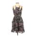 Anthropologie Casual Dress - Mini Scoop Neck Sleeveless: Purple Dresses - New - Women's Size 2X-Small