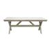 OUTSY Santino Rectangular 82.68" L x 35.43" W Outdoor Dining Table Wood in Brown/Gray/White | 29.53 H x 82.68 W x 35.43 D in | Wayfair 0ASAN-WT-GR