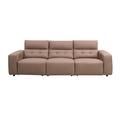Lilac Garden Tools 108.27" Leather Power Reclining Sofa Leather Match/Genuine Leather in Brown | 35.43 H x 108.27 W x 38.98 D in | Wayfair