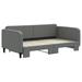 Wildon Home® Anglina Twin XL Solid Wood Daybed w/ Trundle Upholstered in Gray | 29.5 H x 83.7 W x 83.9 D in | Wayfair