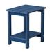 Highland Dunes Aliah Outdoor Side Table Adirondack Tables Weather Resistant Patio Table End Tables in Blue | 16.7 H x 12.2 W x 16.1 D in | Wayfair