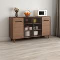 Corrigan Studio® Barbeau 54.53" Wide 2 Drawer Sideboard Wood in Brown | 35.04 H x 54.53 W x 16.73 D in | Wayfair D25F648C08BD421F8CEF56C73624EA68