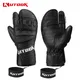 KUTOOK Goat Skin Ski Gloves Winter Thermal Skiing Snow Gloves Leather Snowmobile Mitten Snowboard