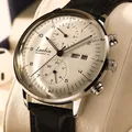 Herrenmode mechanische Uhren Geschäft automatische Armbanduhr Edelstahl leuchtende Designer uhr