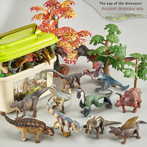 Dinosaurier Spielzeug für Kinder 3-5 (16 26 Plastik Dinosaurier Figuren) Dinosaurier Geschenkset für