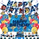 Sonic the Igel; s Geburtstags feier Dekorationen Cartoons Flagge heben Karte werfen Ballon Set Baby