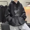 Goth Moon Grafik druck y2k Hoodies Männer Hip Hop Mode Pullover Hoody Herbst Streetwear Fleece Baggy Hooded Sweatshirts