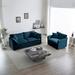 2 Piece Sectional Loveseat and Sofa Chair Set, Modern Lounge Chairs, 2-seat Chenille Recliner Couch for Living Room Couch
