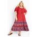 Zariah Maxi Dress - crimson