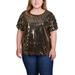 Short Sleeve Sequined Top