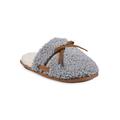 Women's Berber Faux Suede Tie Scuff Slipper by GaaHuu in Grey (Size M(7/8))