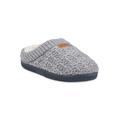 Women's Textured Knit Rib Cuff Clog Slipper Slippers by GaaHuu in Grey (Size S(5/6))