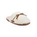 Women's Berber Faux Suede Tie Scuff Slipper by GaaHuu in Natural (Size L(9/10))