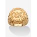Men's Big & Tall Men'S Gold-Plated American Eagle Coin Replica Nugget-Style Ring by PalmBeach Jewelry in Gold (Size 8)