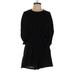 Free People Casual Dress - A-Line: Black Solid Dresses - Women's Size X-Small