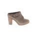 Jeffrey Campbell Heels: Gray Solid Shoes - Women's Size 10 - Round Toe