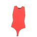 Banana Republic Bodysuit: Red Solid Tops - Women's Size Small