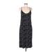 Banana Republic Casual Dress - Midi Scoop Neck Sleeveless: Black Dresses - Women's Size Medium