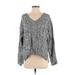 Grade & Gather Pullover Sweater: Gray Tops - Women's Size Small