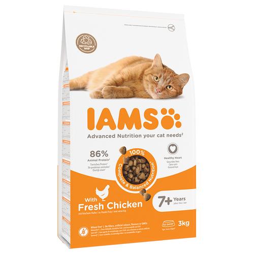 3kg IAMS Advanced Nutrition Senior Cat mit Huhn Katzenfutter trocken