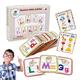 4 Pcs Letter Flash Cards | Gesture Alphabet Flashcards Colorful Wooden Double-Sided - 26PCS Alphabet Cards for Children 3-7 Years Old Kirdume