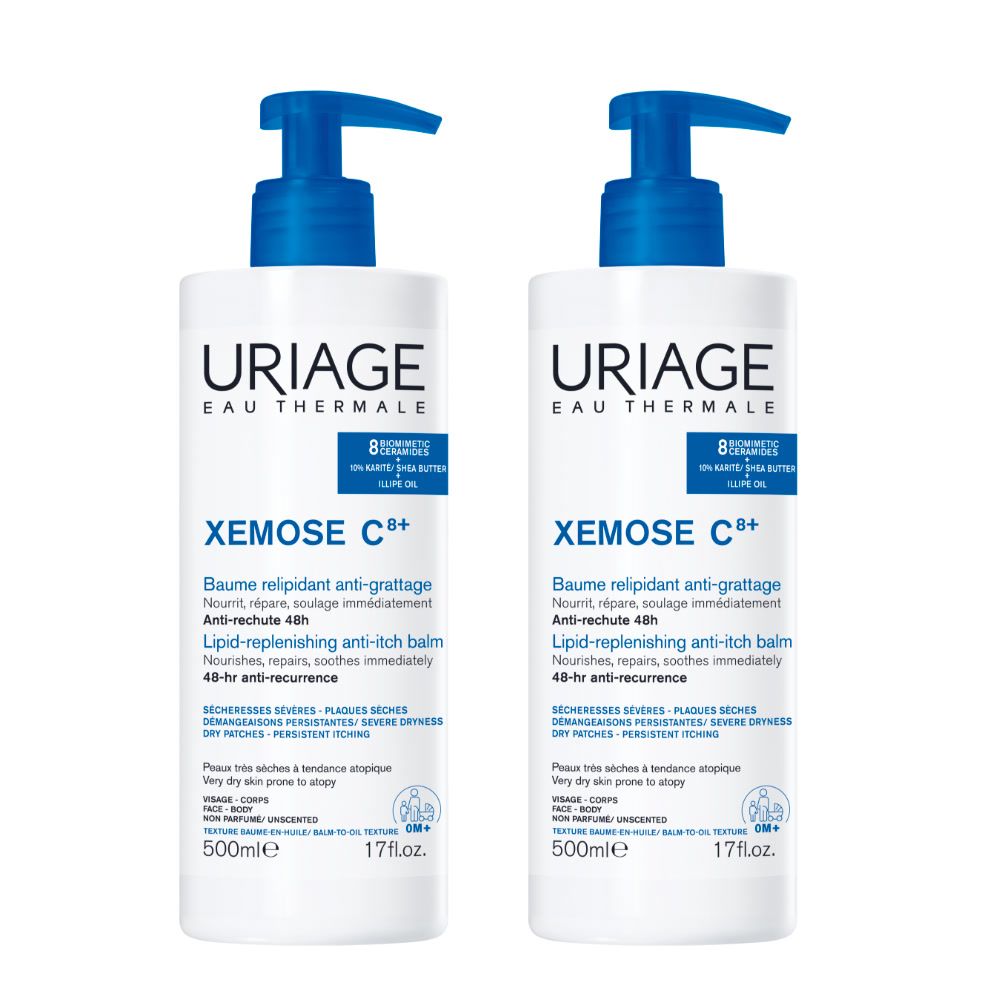 URIAGE XEMOSE C8+ Balsamo relipidante anti-prurito 500ml 2x500 ml Olio
