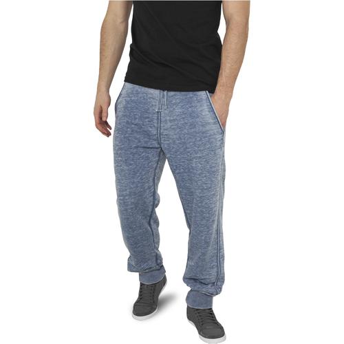 „Stoffhose URBAN CLASSICS „“Herren Burnout Sweatpants““ Gr. XS, US-Größen, blau (denimblue) Herren Hosen Stoffhosen“