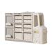 Aike Home 10 Drawer Storage Drawer Plastic in White | 36.22 H x 57.09 W x 12.6 D in | Wayfair AMD-25832