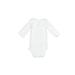 Child of Mine by Carter's Short Sleeve Onesie: White Print Bottoms - Size Newborn