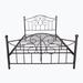 Home Decor 42.02" Steel Bed Frame Metal in Black | 42.02 H x 77.84 W x 54.49 D in | Wayfair DAGE709080F