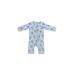 Carter's Long Sleeve Outfit: Blue Bottoms - Size 3 Month
